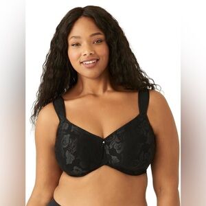Wacoal Women’s Full Figure Awareness Underwire Bra 85567 in Black Size 40DD